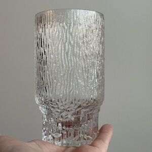 1 70s Littala Aslak Highball Tumbler Ice Glass Cup 12oz Tapio Wirkkala Finland